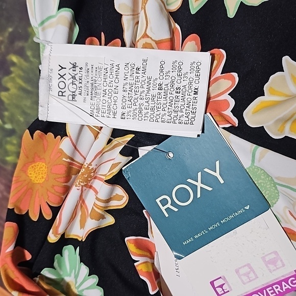Roxy Floral Swim Bottoms Size XXL NWT - Picture 3 of 5